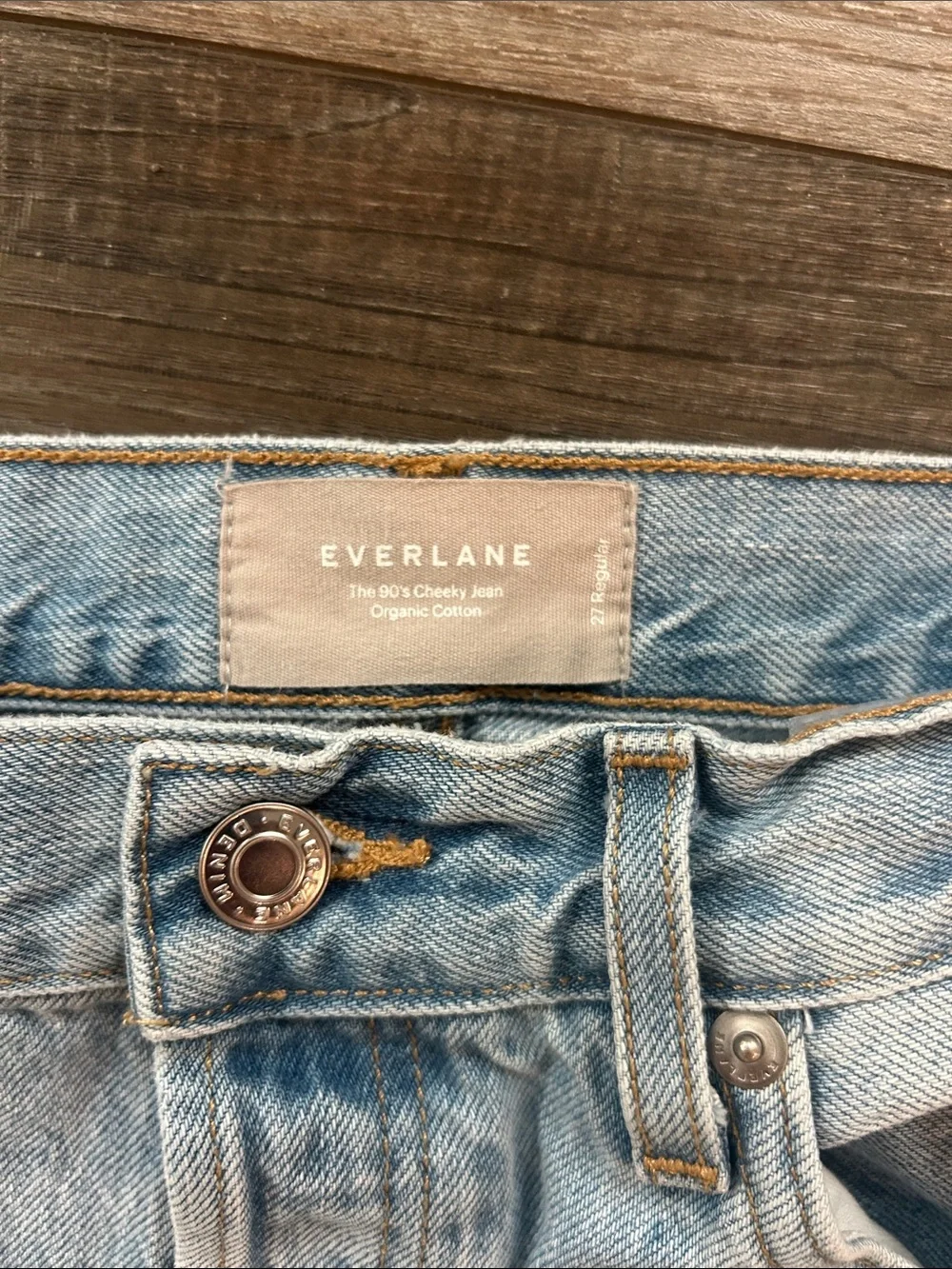 Everlane light Wash Straight Leg Denim Jeans